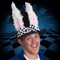 White Rabbit Top Hat - Bunny Rabbits Dress Up Costume Hat with Ears for Adults and Children
